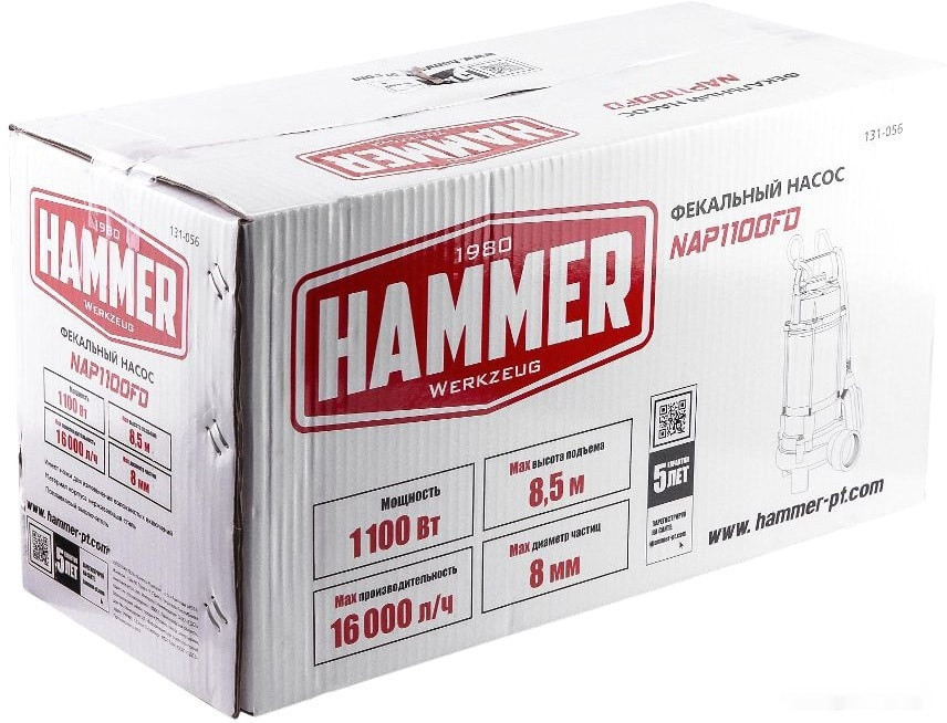Фекальный насос Hammer NAP1100FD