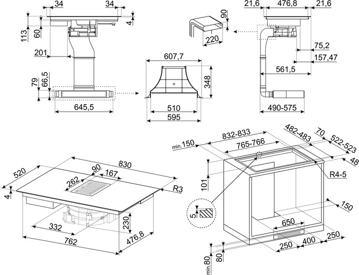 Варочная панель Smeg HOBD482D Варочная панель Smeg HOBD482D