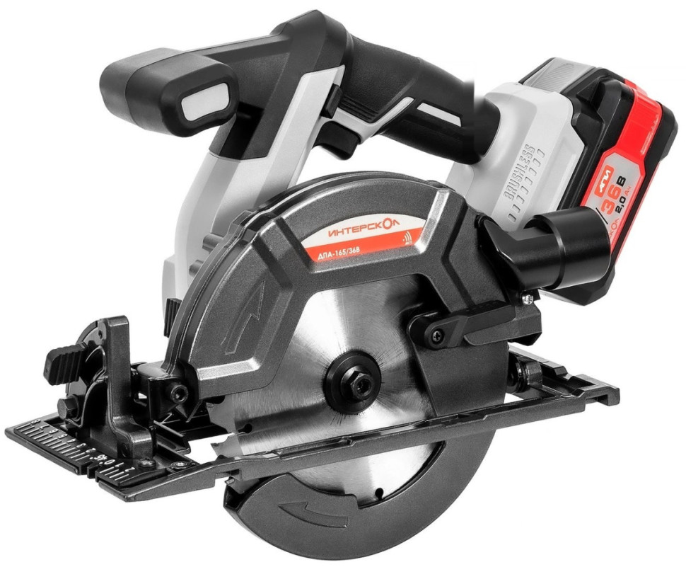 Дисковая (циркулярная) пила Интерскол ДПА-165/36В 817.2.2.70 (с 2-мя АКБ, кейс)