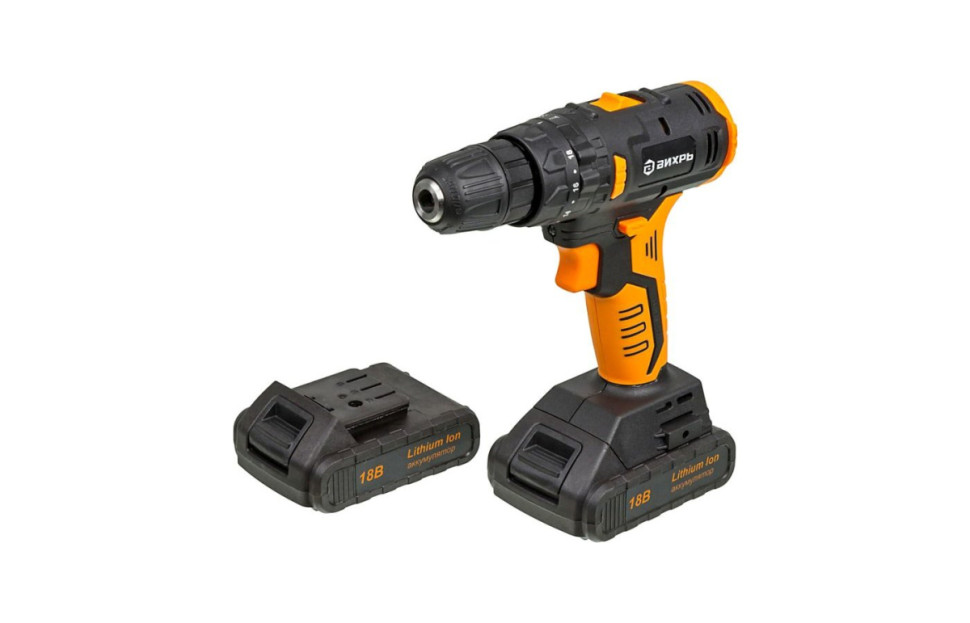 Аккумуляторная дрель-шуруповерт Вихрь ДА-18Л-2КУ/Б Аккумуляторная дрель-шуруповерт Вихрь ДА-18Л-2КУ/Б