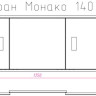 Экран для ванной Onika Монако 140 (белый)