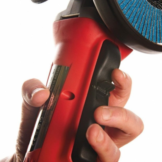 Угловая шлифмашина Milwaukee HD18 AG125-402C 4933441507 (с 2-мя АКБ, кейс)