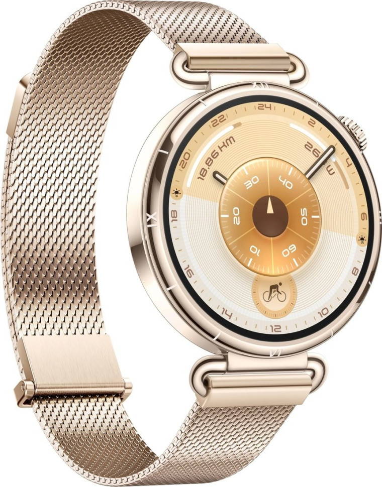 Умные часы Huawei Watch GT 6 41 мм (золотистый, с золотистым миланским браслетом, международная версия)