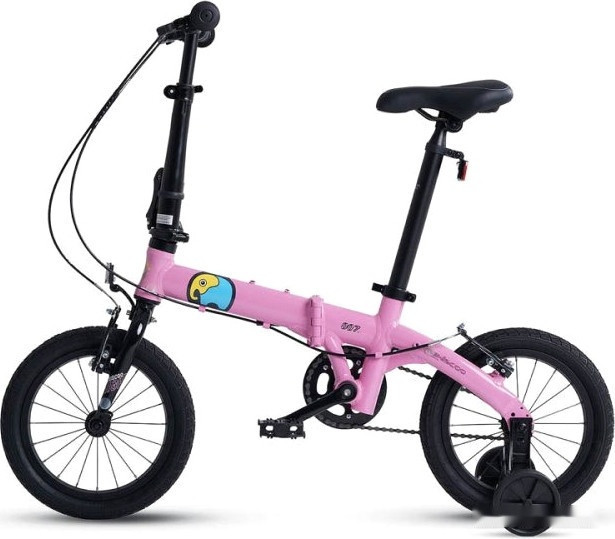 Детский велосипед Maxiscoo S007 Стандарт 2024 (розовый)