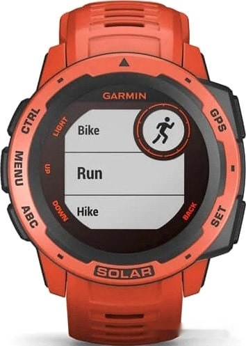 Умные часы Garmin Instinct Solar (красное пламя)