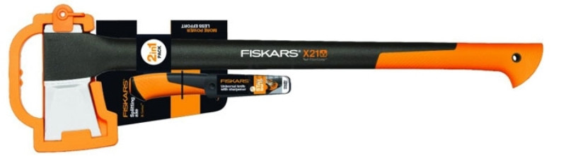 Топор колун Fiskars Х21 + универсальный нож