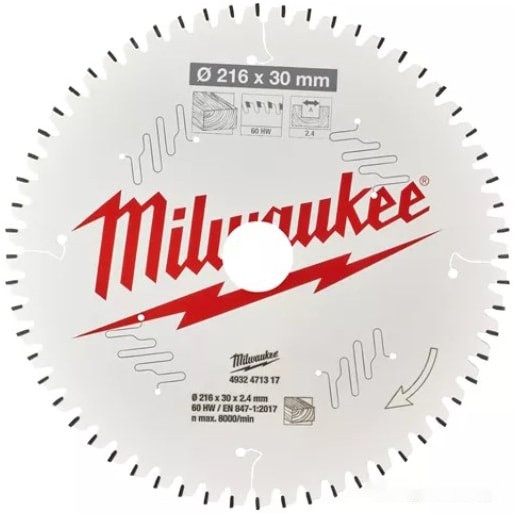 Пильный диск Milwaukee 4932471317