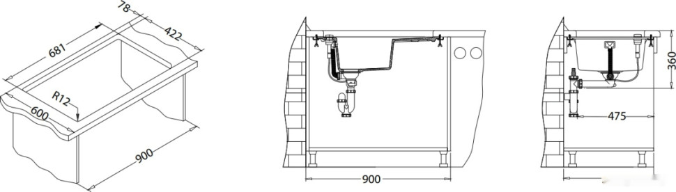 Кухонная мойка Alveus Formic 30 Steel-G04M (стальной) Кухонная мойка Alveus Formic 30 Steel-G04M (стальной)