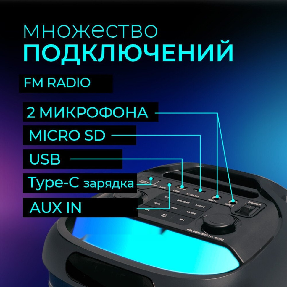 Портативная акустика Ginzzu GM-117