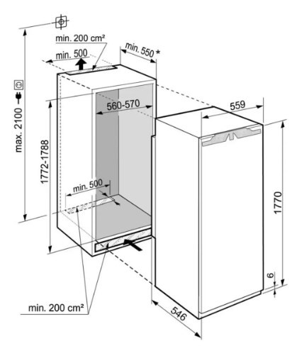 Встраиваемый холодильник Liebherr IRBe 5120 Встраиваемый холодильник Liebherr IRBe 5120