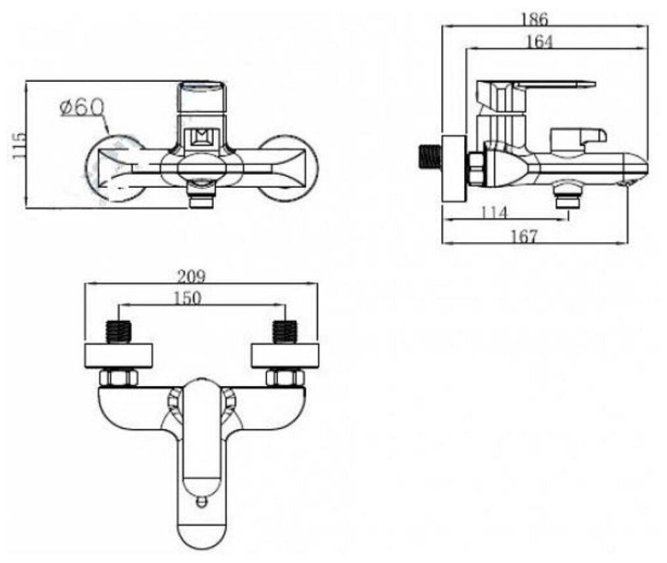 Смеситель Kaiser Estilo 62022