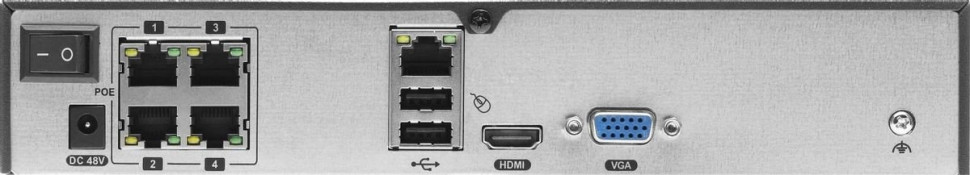 Видеорегистратор наблюдения Tantos TSr-NV04155P Видеорегистратор наблюдения Tantos TSr-NV04155P