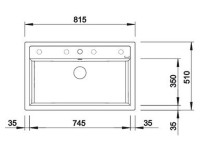 Кухонная мойка Blanco Dalago 8 Silgranit PuraDur антрацит