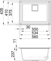 Кухонная мойка Elleci Karisma 105 White 96