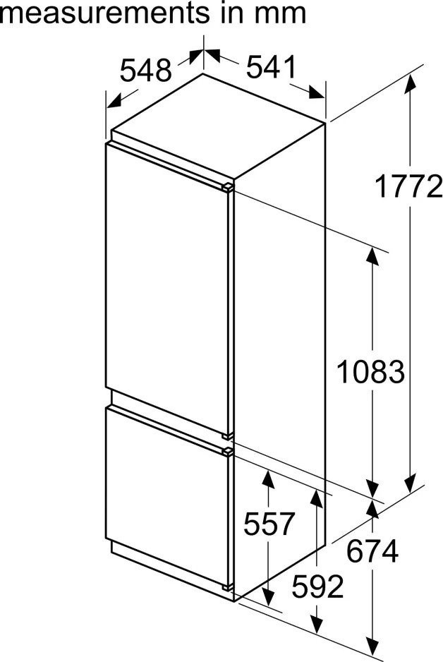 Холодильник Bosch Serie 2 KIV87NS306