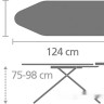 Гладильная доска Brabantia C 124x45 см 134609 (черный деним/каркас черный)