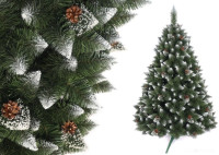 Сосна MiaMar Бриллиантовая пышная с белыми концами 1.8 м EB180F-PVC