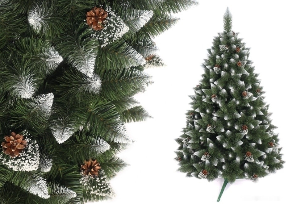 Сосна MiaMar Бриллиантовая пышная с белыми концами 1.8 м EB180F-PVC Сосна MiaMar Бриллиантовая пышная с белыми концами 1.8 м EB180F-PVC