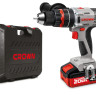 Ударная дрель-шуруповерт Crown CT21075HMX-4 BMC (с 2-мя АКБ, кейс)
