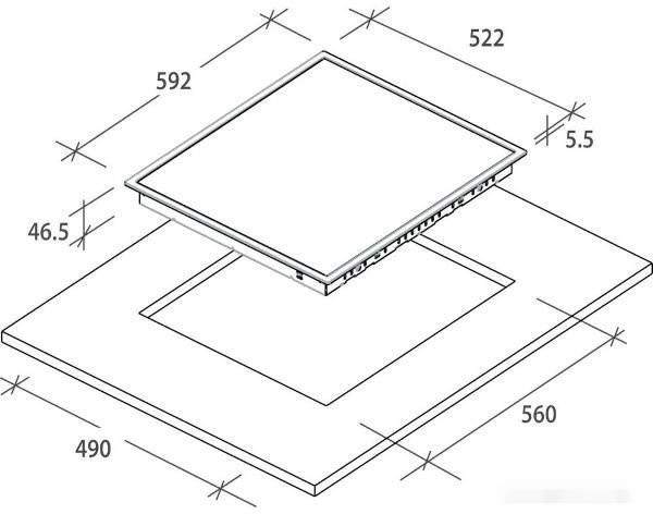 Варочная панель Zerowatt ZH64CBC
