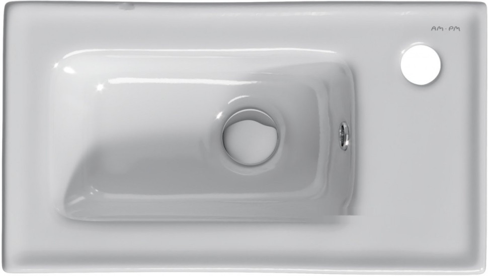 Умывальник Am.Pm X-Joy M85AWCC0452WG64 (белый глянец) Умывальник Am.Pm X-Joy M85AWCC0452WG64 (белый глянец)
