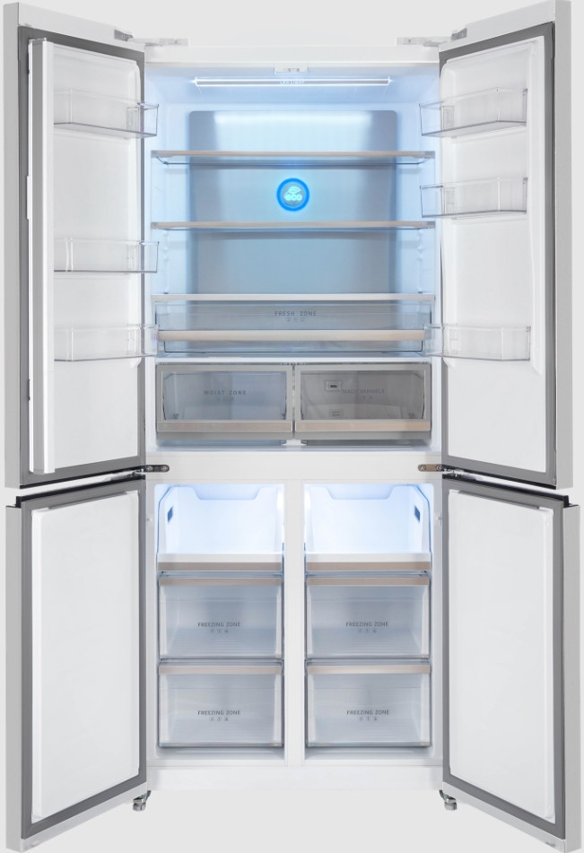 Четырёхдверный холодильник HIBERG RFQ-600DX NFGW Inverter