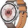 Умные часы Huawei Watch GT 6 46 мм (серебристый, с коричневым кожаным ремешком, международная версия)