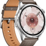 Умные часы Huawei Watch GT 6 46 мм (серебристый, с коричневым кожаным ремешком, международная версия)