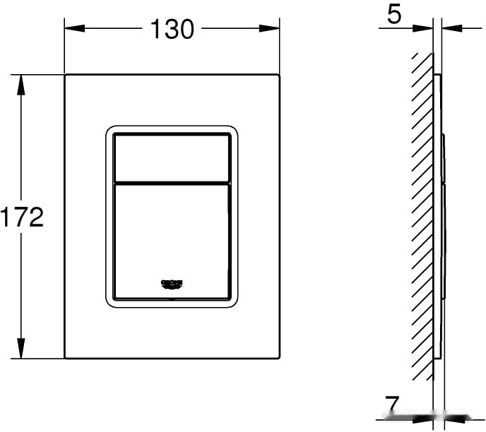 Панель смыва Grohe Skate Cosmopolitan S 37535SH0 (белый) Панель смыва Grohe Skate Cosmopolitan S 37535SH0 (белый)