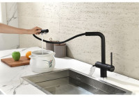 Смеситель Paulmark Serpentine Se213222-418 (черный/черный металлик)