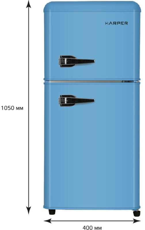 Холодильник с верхней морозильной камерой HARPER HRF-T120M (голубой) Холодильник с верхней морозильной камерой HARPER HRF-T120M (голубой)