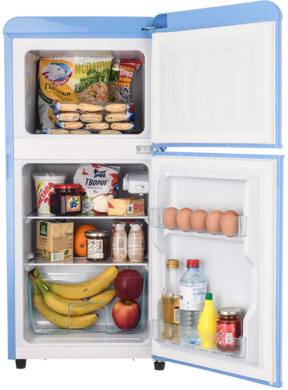 Холодильник с верхней морозильной камерой HARPER HRF-T120M (голубой) Холодильник с верхней морозильной камерой HARPER HRF-T120M (голубой)