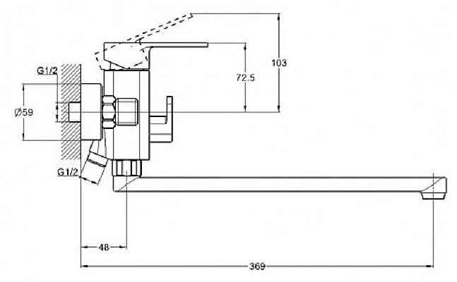 Смеситель G.Lauf NEB7-A123KH