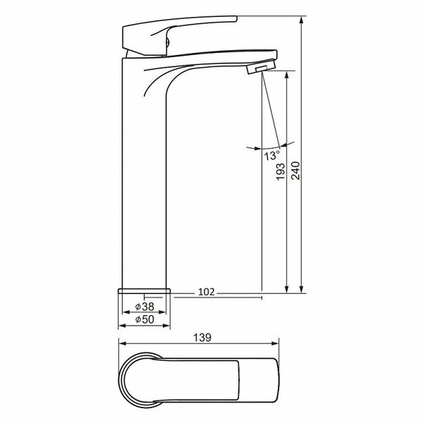 Смеситель Damixa Eclipse 480250000 Смеситель Damixa Eclipse 480250000