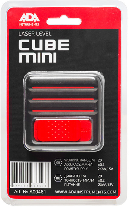 Лазерный нивелир ADA Instruments CUBE MINI Professional Edition