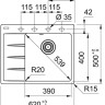 Кухонная мойка Franke Centro CNG 611/211-62 TL (черный, правая) Кухонная мойка Franke Centro CNG 611/211-62 TL (черный, правая)