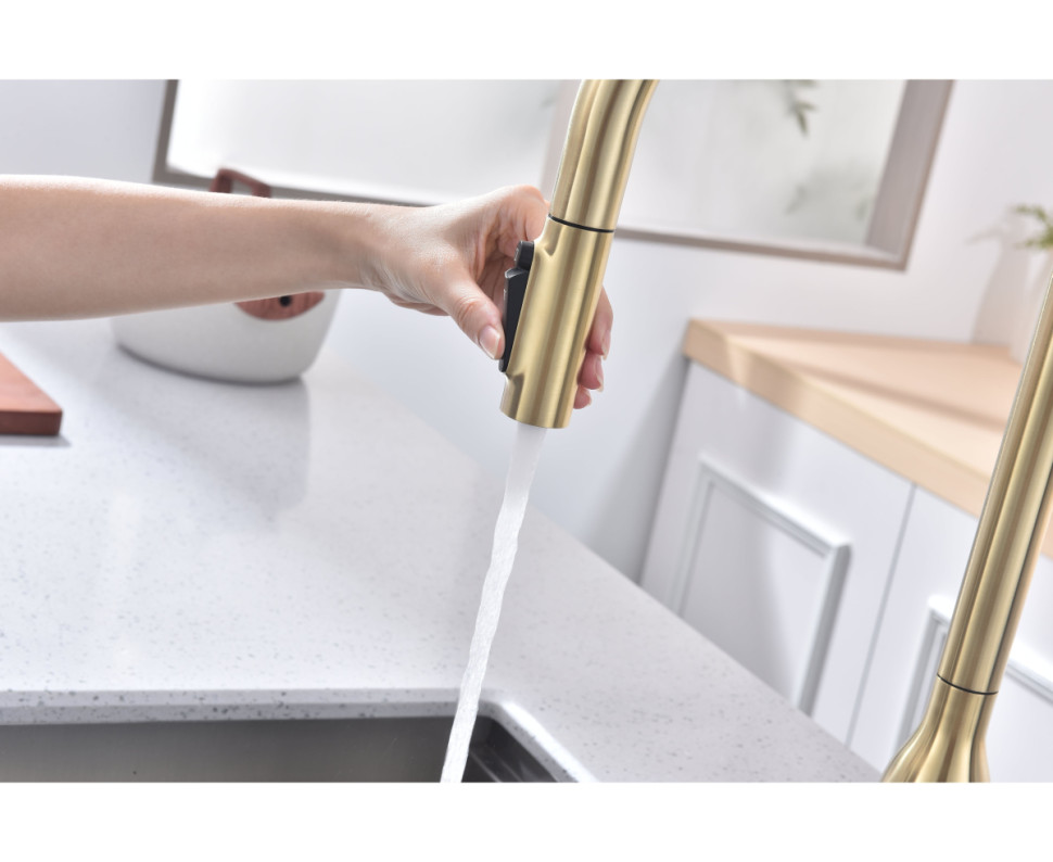 Смеситель Paulmark Iniversal Un213880-SBG (золото/светлое брашированное золото) Смеситель Paulmark Iniversal Un213880-SBG (золото/светлое брашированное золото)