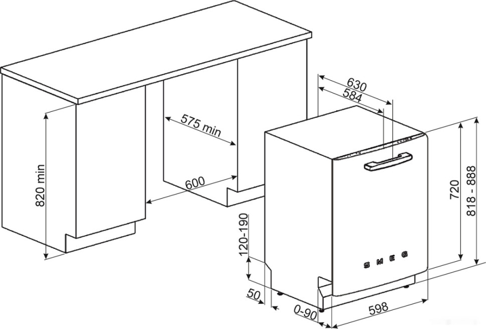 Посудомоечная машина Smeg STFABRD3 Посудомоечная машина Smeg STFABRD3