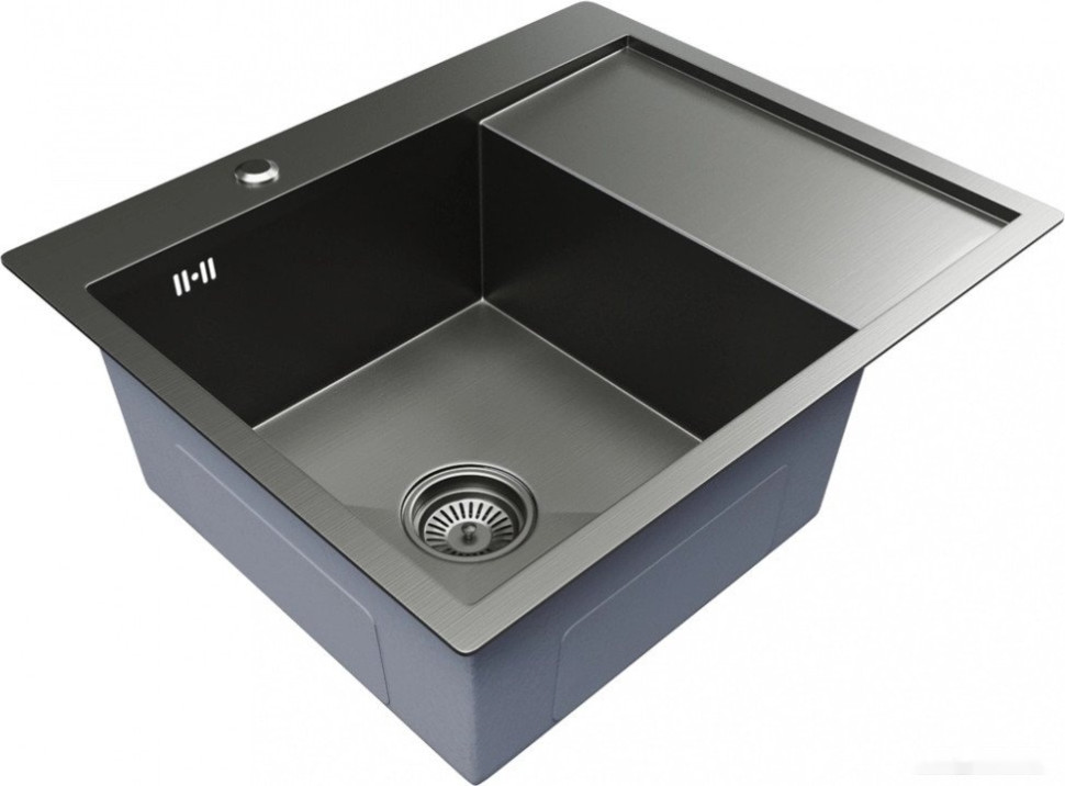 Кухонная мойка Mixline Pro 552926 (черный графит, с сифоном) Кухонная мойка Mixline Pro 552926 (черный графит, с сифоном)