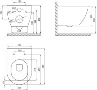 Унитаз Deante Peonia CDEN6ZPW