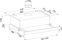 Вытяжка Oasis UV-50G (F)