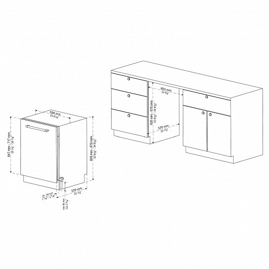 Посудомоечная машина Korting KDI 60488 Посудомоечная машина Korting KDI 60488
