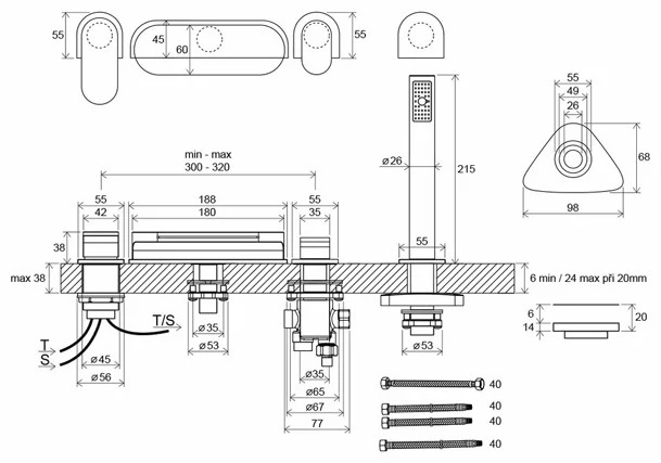 Смеситель Ravak Chrome CR 025.00 Смеситель Ravak Chrome CR 025.00