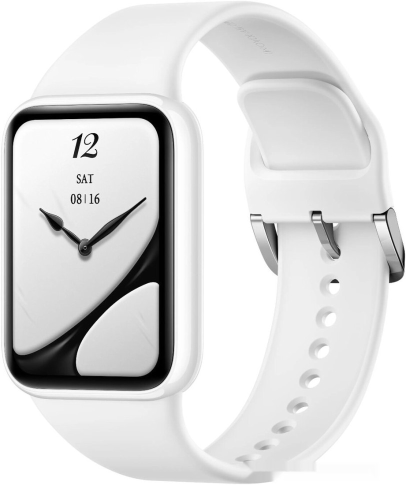Фитнес-браслет Xiaomi Smart Band 10 Pro M2559B1 (белая керамика, с белым силиконовым ремешком, международная версия)