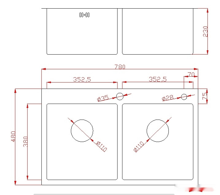 Кухонная мойка Avina HM7848-2B