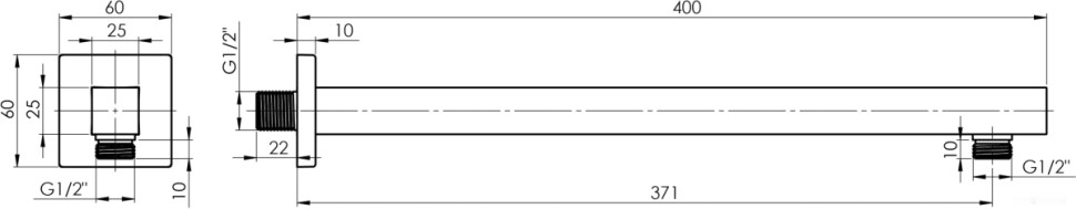 Душевая система Rubineta Thermo-3F-Olo SQ 625040