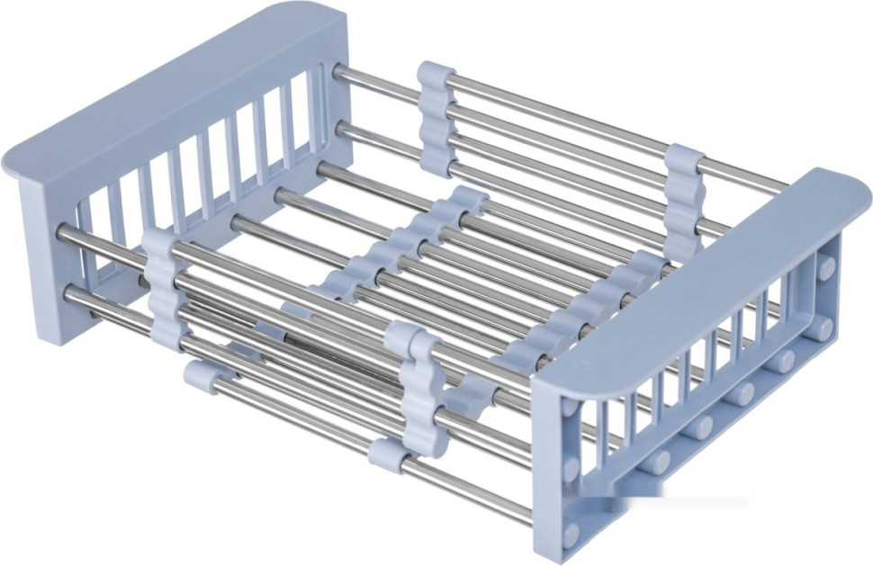 Кухонная мойка Saniteco 6550-R + Spike F9S07011 (сатин, с сифоном, дозатором и коландером)