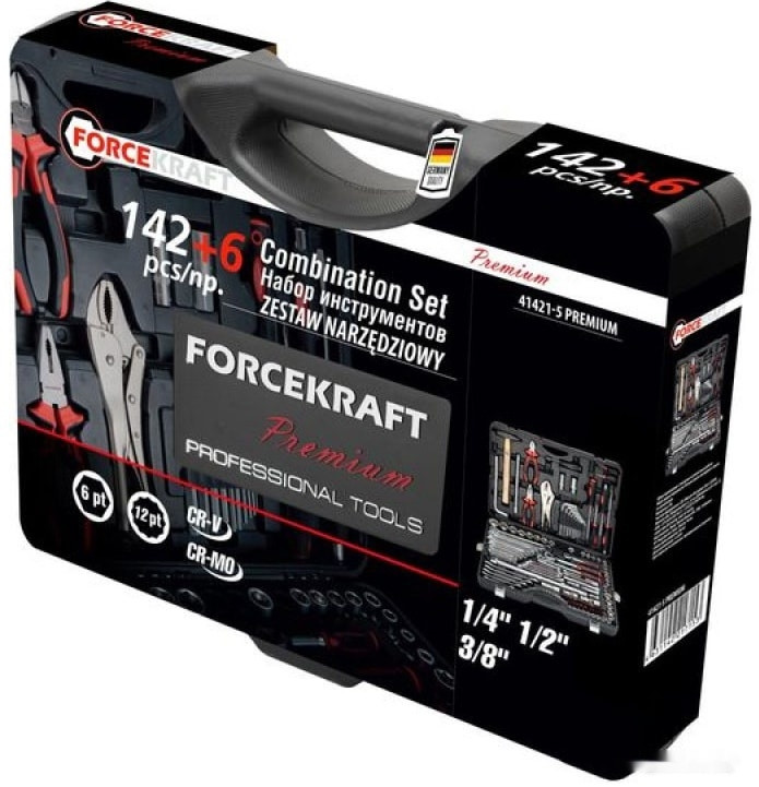 Универсальный набор инструментов ForceKraft FK-41421-5 Premium (148 предметов) Универсальный набор инструментов ForceKraft FK-41421-5 Premium (148 предметов)