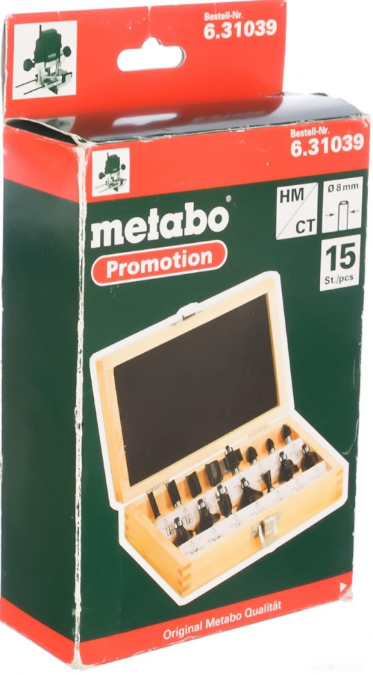 Набор фрез Metabo 631039000 (15 шт)