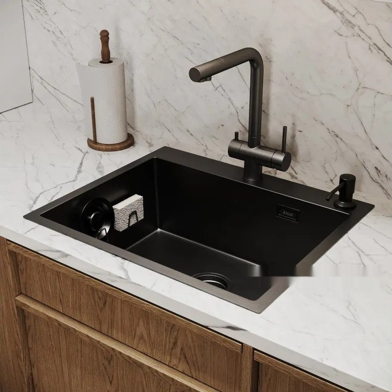 Кухонная мойка Axus LS-6050B Nano Black Кухонная мойка Axus LS-6050B Nano Black